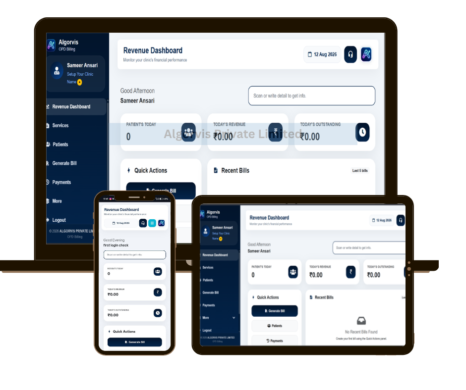 Algorvis OPD Billing System